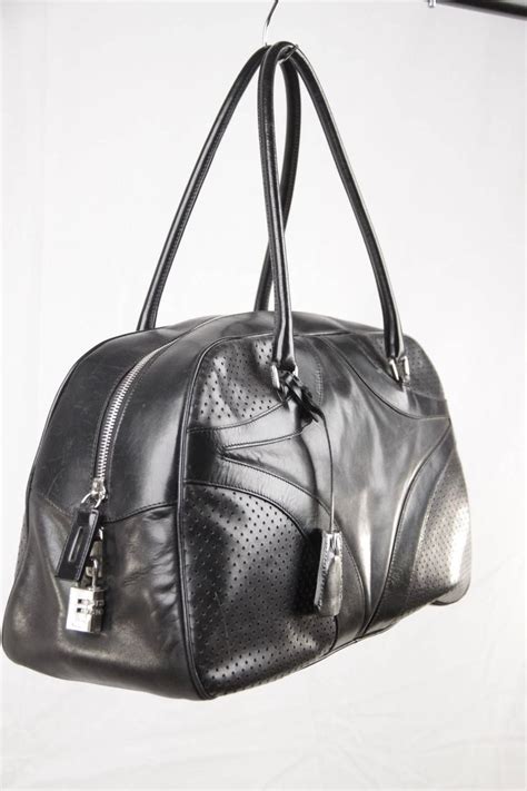 prada black bowling bag|Prada bowler bag.